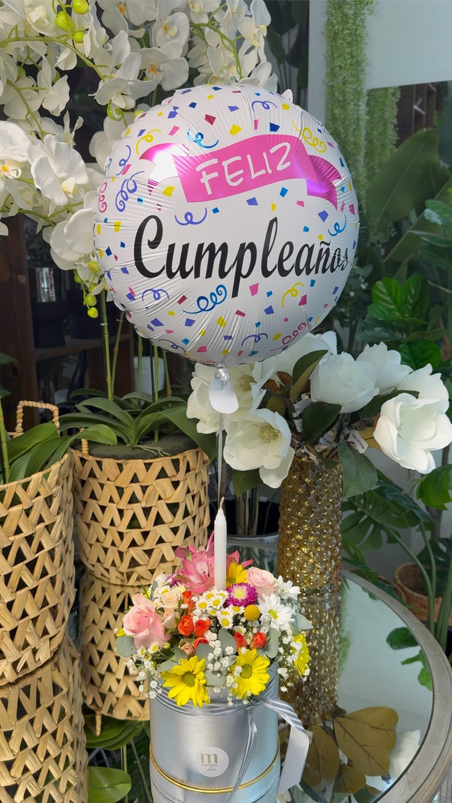 Caja grande con globo