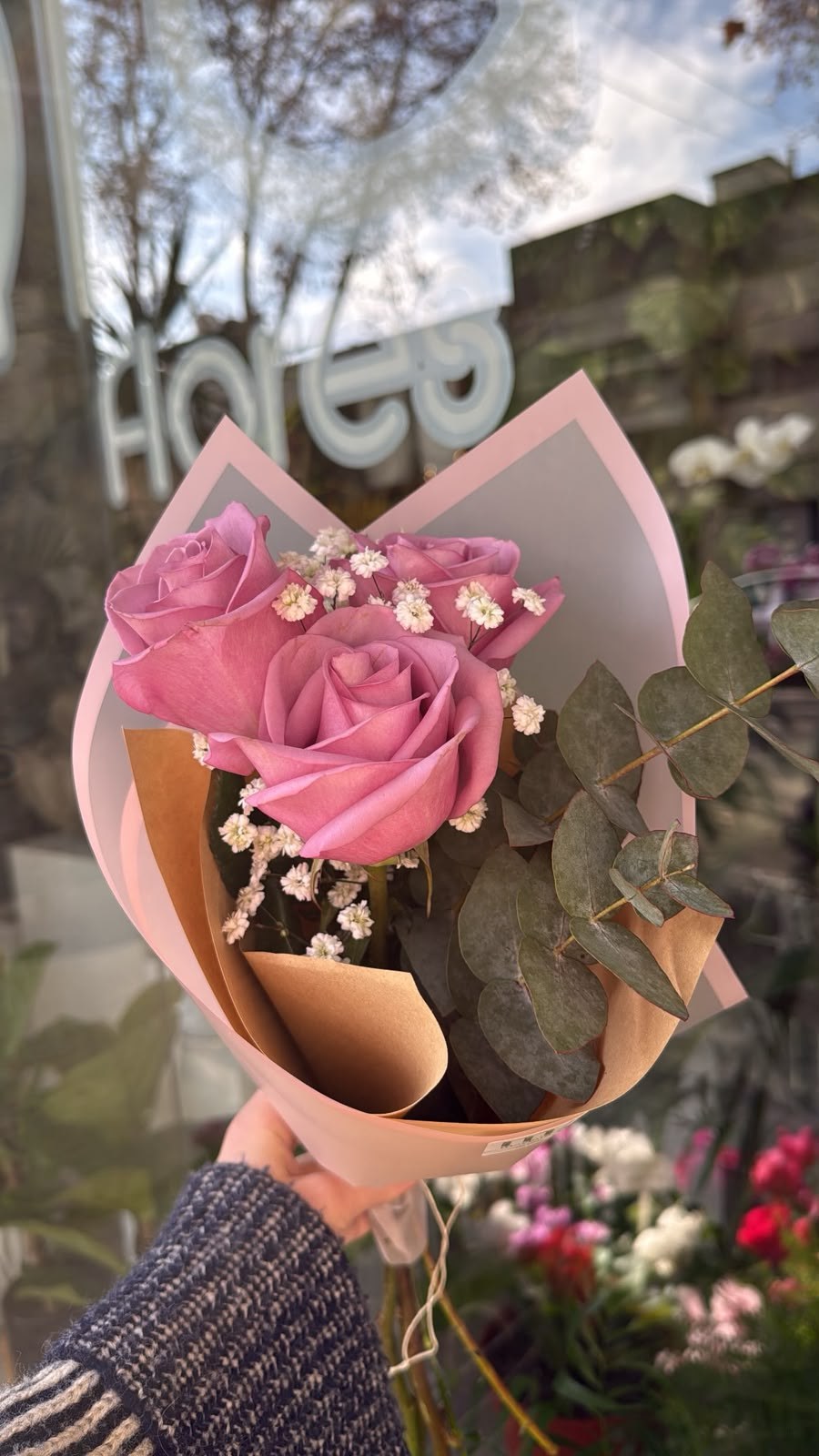 3 Rosas rosadas